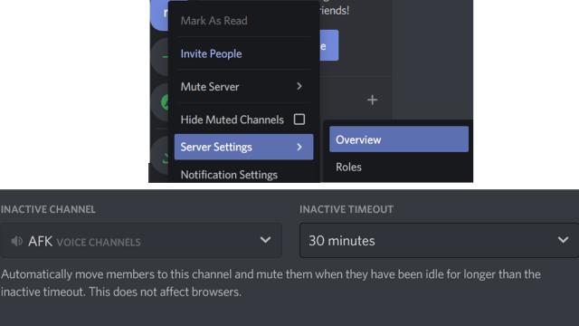 How to make an AFK channel in Discord on computer and mobile‍