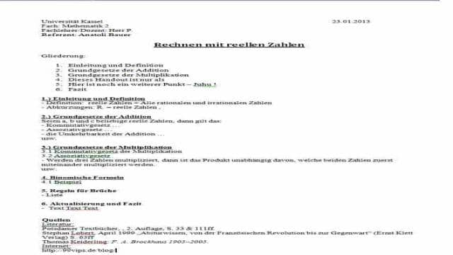 Handout schreiben – Muster/Vorlage mit Beispielen, Aufbau & Gliederung