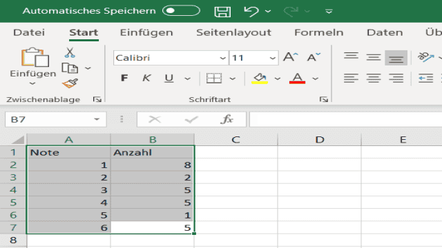 Kreisdiagramm in Excel erstellen