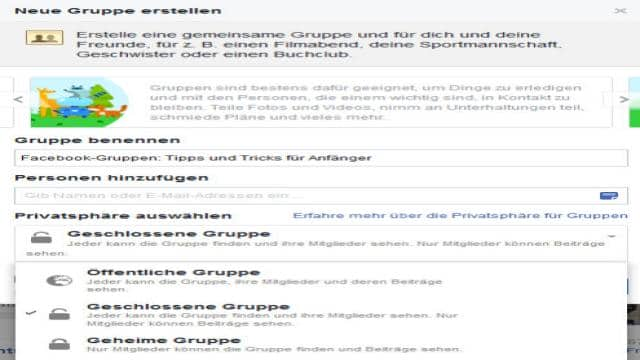 Facebook-Gruppen: Tipps und Tricks für Anfänger