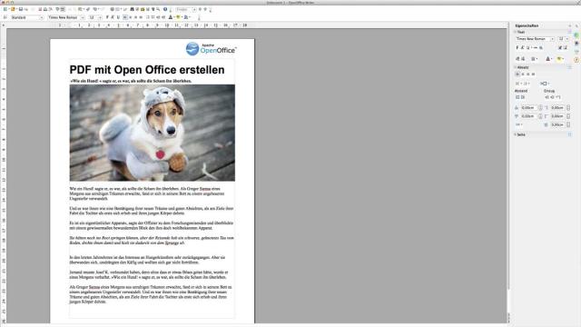 PDF mit Open Office erstellen ist kinderleicht und kostenlos!