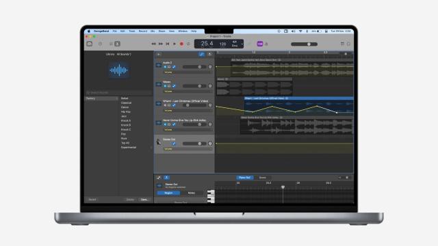 How to add fade in and fade out to songs in GarageBand