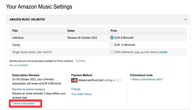 Wie man Amazon Music kündigt